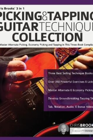 Cover of Chris Brooks' 3 in 1 Picking & Tapping Guitar Technique Collection