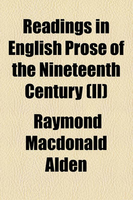 Book cover for Readings in English Prose of the Nineteenth Century (II)