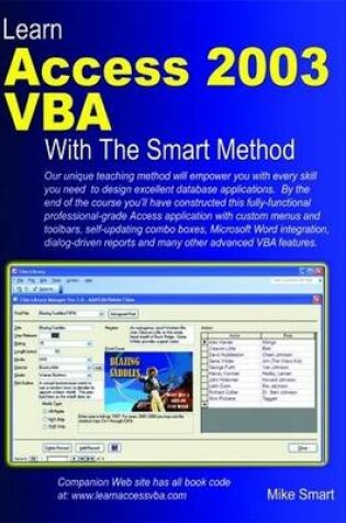 Cover of Learn Access 2003 VBA with the Smart Method