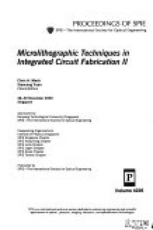 Cover of Microlithographic Techniques in Integrated Circuit Fabrication II