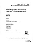 Book cover for Microlithographic Techniques in Integrated Circuit Fabrication II