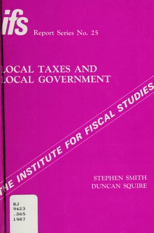 Cover of Local Taxes and Local Government