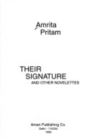 Cover of Their Signature