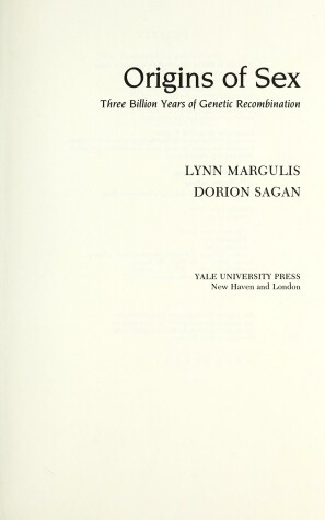 Book cover for The Origins of Sex