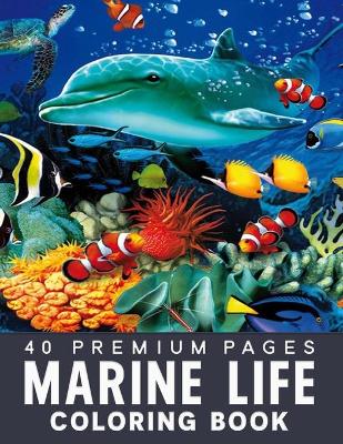 Book cover for Marine Life Coloring Book