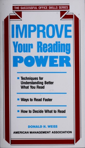 Book cover for Improve Your Reading Power