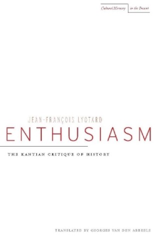 Cover of Enthusiasm