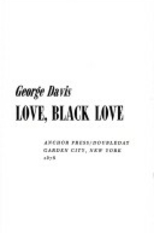 Cover of Love, Black Love