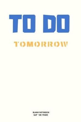 Cover of Tomorrow to Do