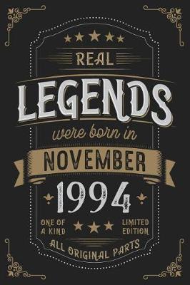 Book cover for Real Legends were born in November 1994