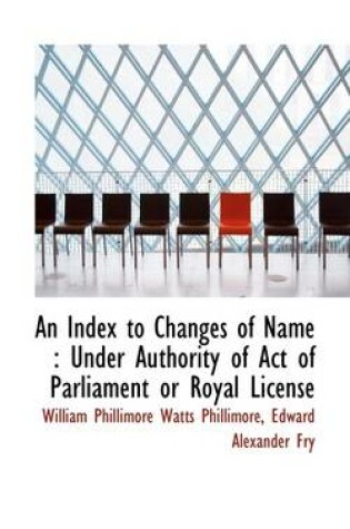 Cover of An Index to Changes of Name