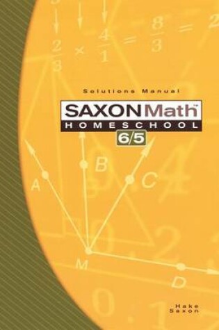 Cover of Saxon Math Homeschool 6/5