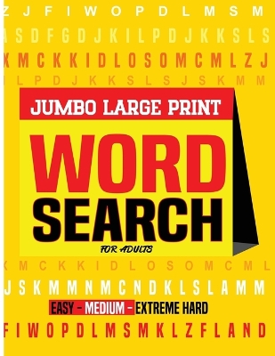 Book cover for Jumbo Word Search Book for Adults Large Print