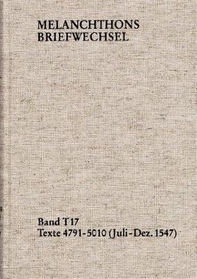 Cover of Philipp Melanchthon, Band T 17