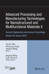 Book cover for Advanced Processing and Manufacturing Technologies for Nanostructured and Multifunctional Materials II, Volume 36, Issue 6