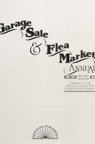 Cover of Garage Sale and Flea Market