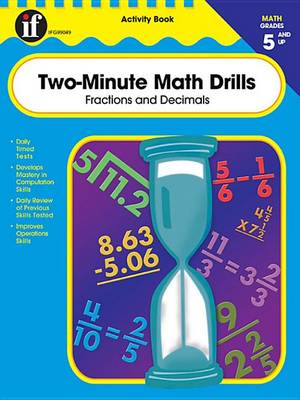 Book cover for Two-Minute Math Drills, Grades 5 - 8