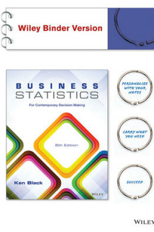 Cover of Business Statistics 8e Binder Ready Version + Wileyplus Registration Card