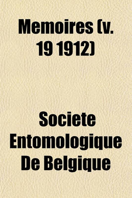 Book cover for Memoires (V. 19 1912)