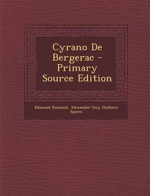 Book cover for Cyrano de Bergerac - Primary Source Edition