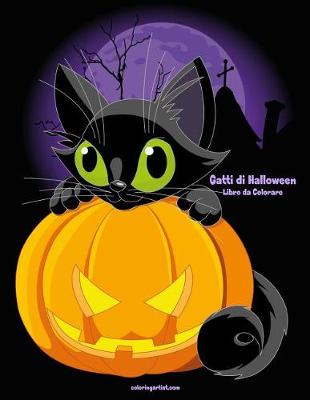 Cover of Gatti di Halloween Libro da Colorare 1