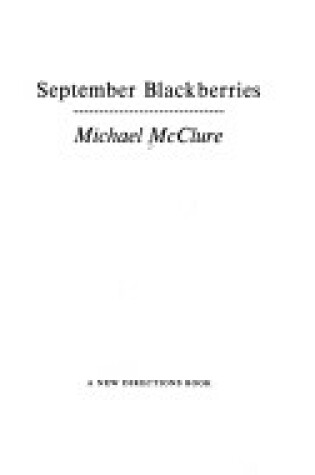 Cover of SEPTEMBER BLACKBERRIES CL