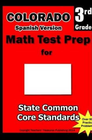 Cover of Colorado 3rd Grade Math Test Prep Spanish Version