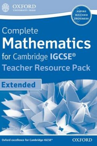 Cover of Extended Mathematics for Cambridge IGCSE Teachers Resource Kit