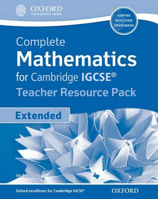 Book cover for Extended Mathematics for Cambridge IGCSE Teachers Resource Kit