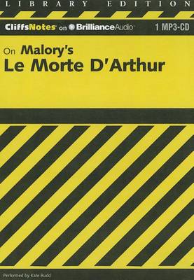 Cover of Cliffsnotes on Malory's Le Morte D'Arthur / Cliffsnotes on Malory's the Death of Arthur