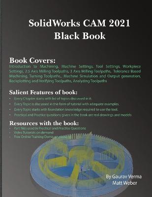 Book cover for SolidWorks CAM 2021 Black Book