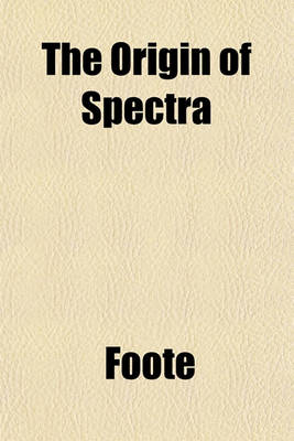 Book cover for The Origin of Spectra