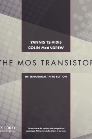 Cover of Operation and Modeling of the MOS Transistor, Third Edtion International Edition