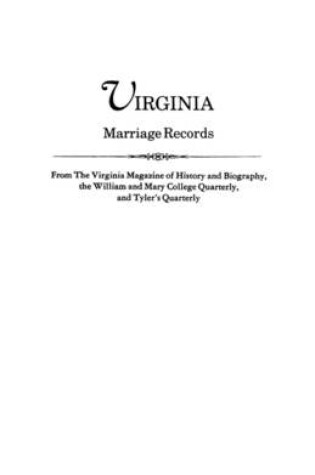 Cover of Virginia Marriage Records