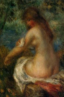 Book cover for 150 page lined journal Bather, 1905 Pierre Auguste Renoir