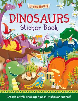 Book cover for Dinosaurs Sticker Book