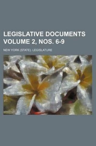 Cover of Legislative Documents Volume 2, Nos. 6-9