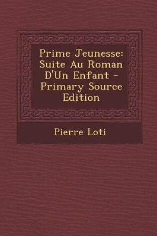 Cover of Prime Jeunesse