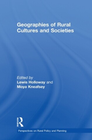 Cover of Geographies of Rural Cultures and Societies