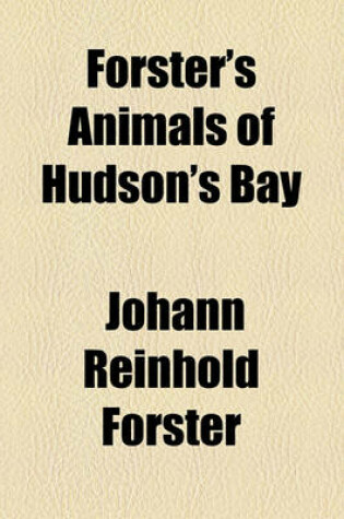 Cover of Forster's Animals of Hudson's Bay