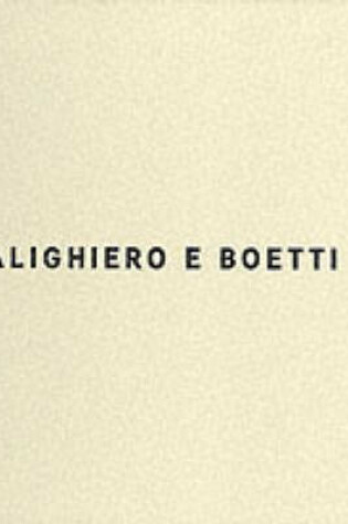 Cover of Alighiero E. Boetti