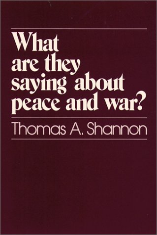 Book cover for What are They Saying About Peace and War?