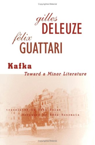 Book cover for Kafka: toward a Minor Literature