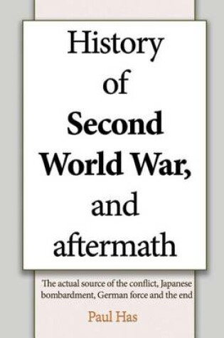 Cover of History of Second World War, and aftermath