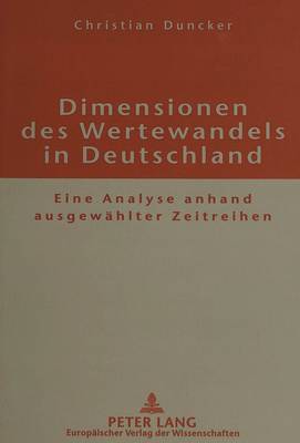 Book cover for Dimensionen Des Wertewandels in Deutschland