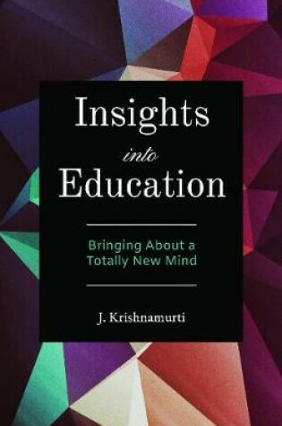 Cover of Insights into Education