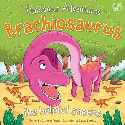 Book cover for Dinosaur Adventures: Brachiosaurus - The helpful sneeze