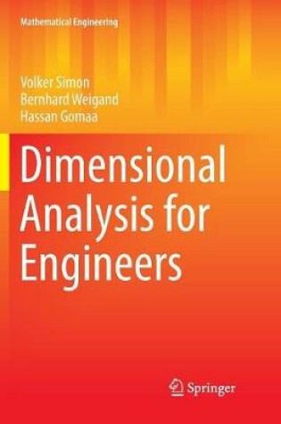 Cover of Dimensional Analysis for Engineers