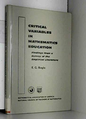 Book cover for Critical Variables in Mathematics Education