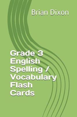 Book cover for Grade 3 English Spelling / Vocabulary Flash Cards